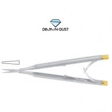 Diam-n-Dust™ Castroviejo Micro Needle Holder Straight - With Lock Stainless Steel, 12.5 cm - 5"